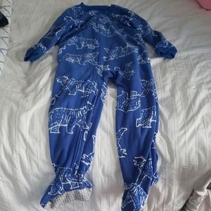 Carter's Blue Footed One Piece with White Animal Design
